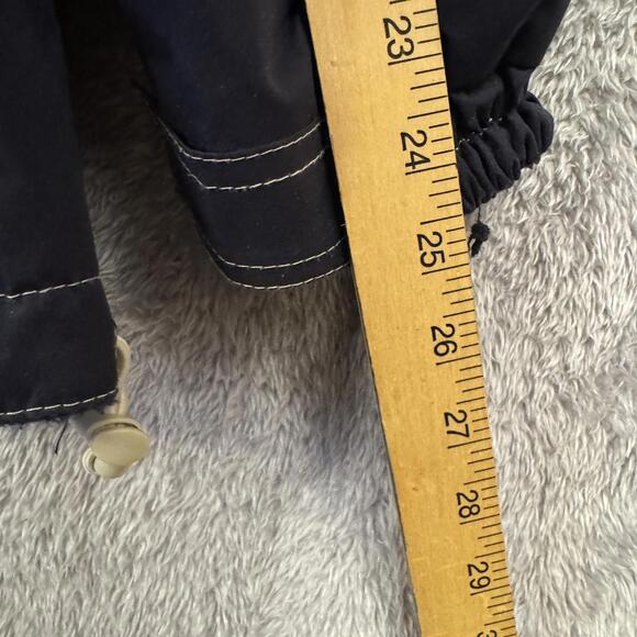 Alaska Mens XL Reversible Fleece Jacket Navy Beige Winter Coat Insulated Cozy - Picture 6 of 9